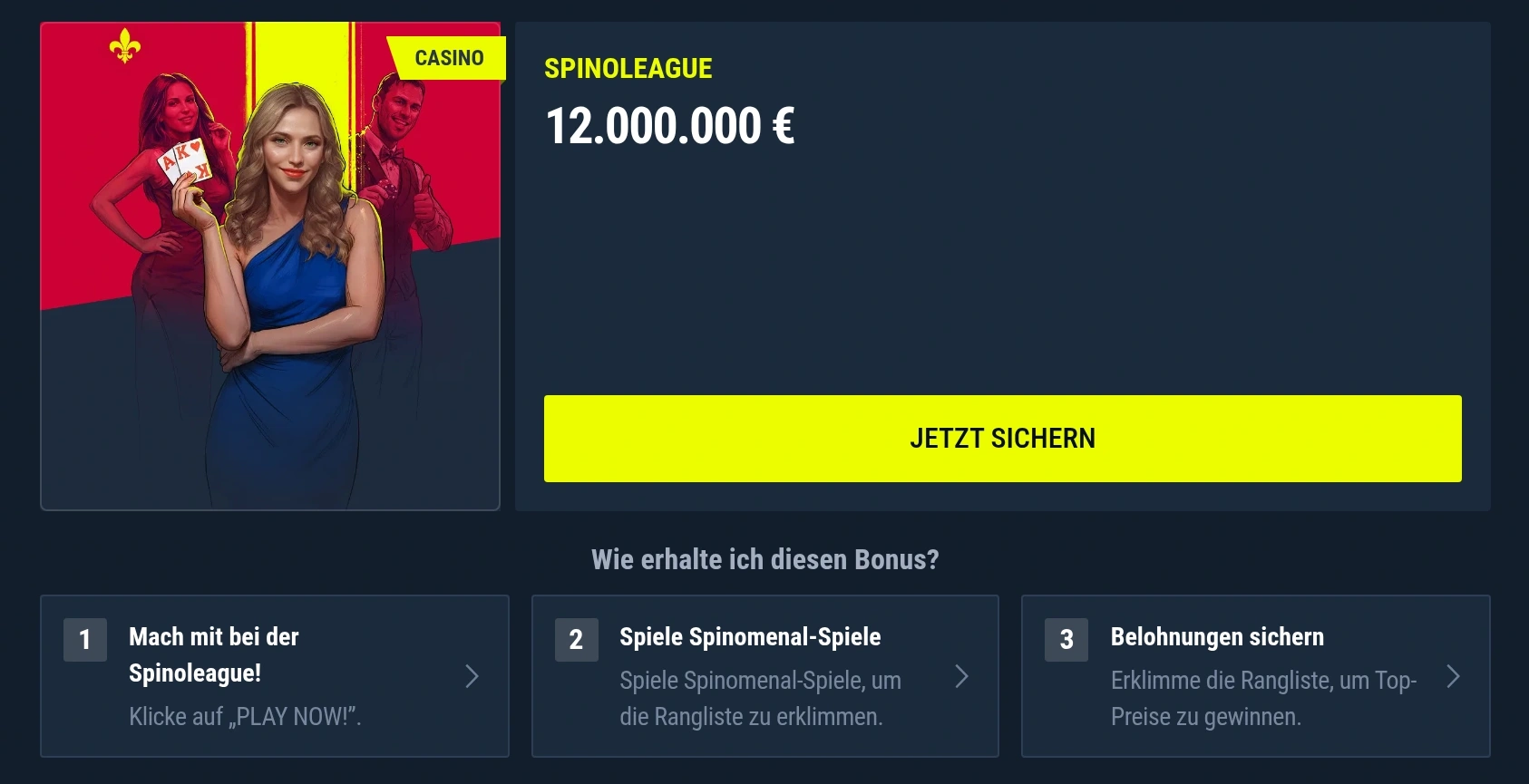 Rabona Spinoleague Preispool-Kampagne