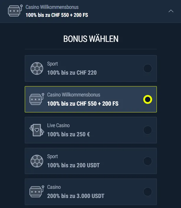 Rabona Bonusaktionen ohne Promo-Code