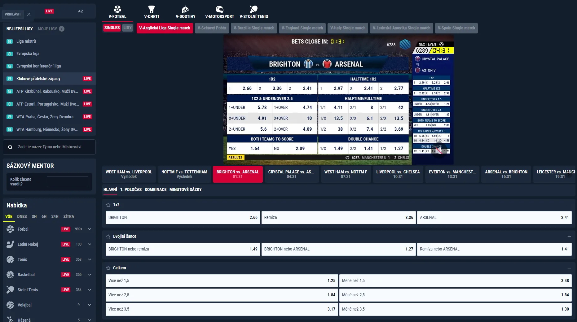 Přehled Early Payout Rabona s podmínkami pro předčasné vyhodnocení sázky