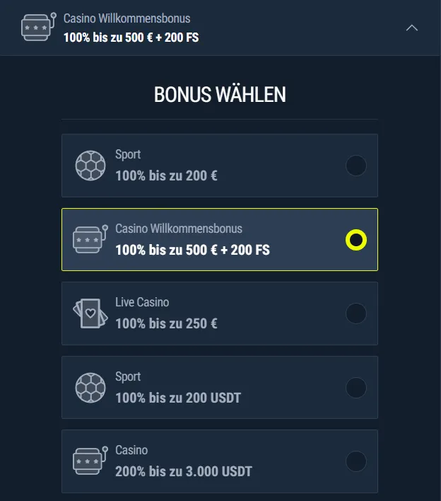 Rabona Promo-Code und Bonusaktivierung
