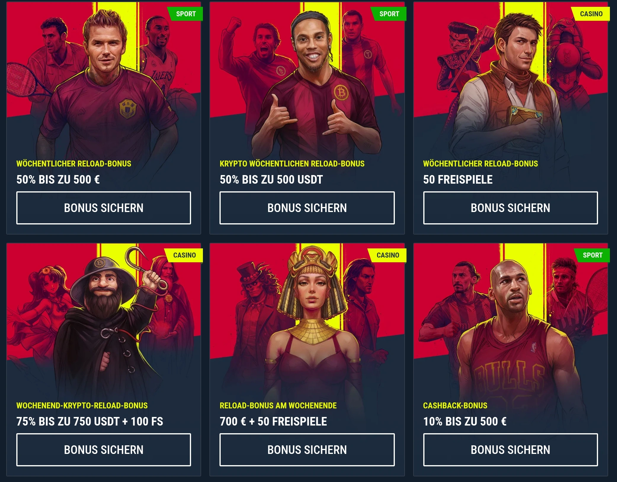 Rabona Casino Cashback, VIP-Programm und Reload-Aktionen