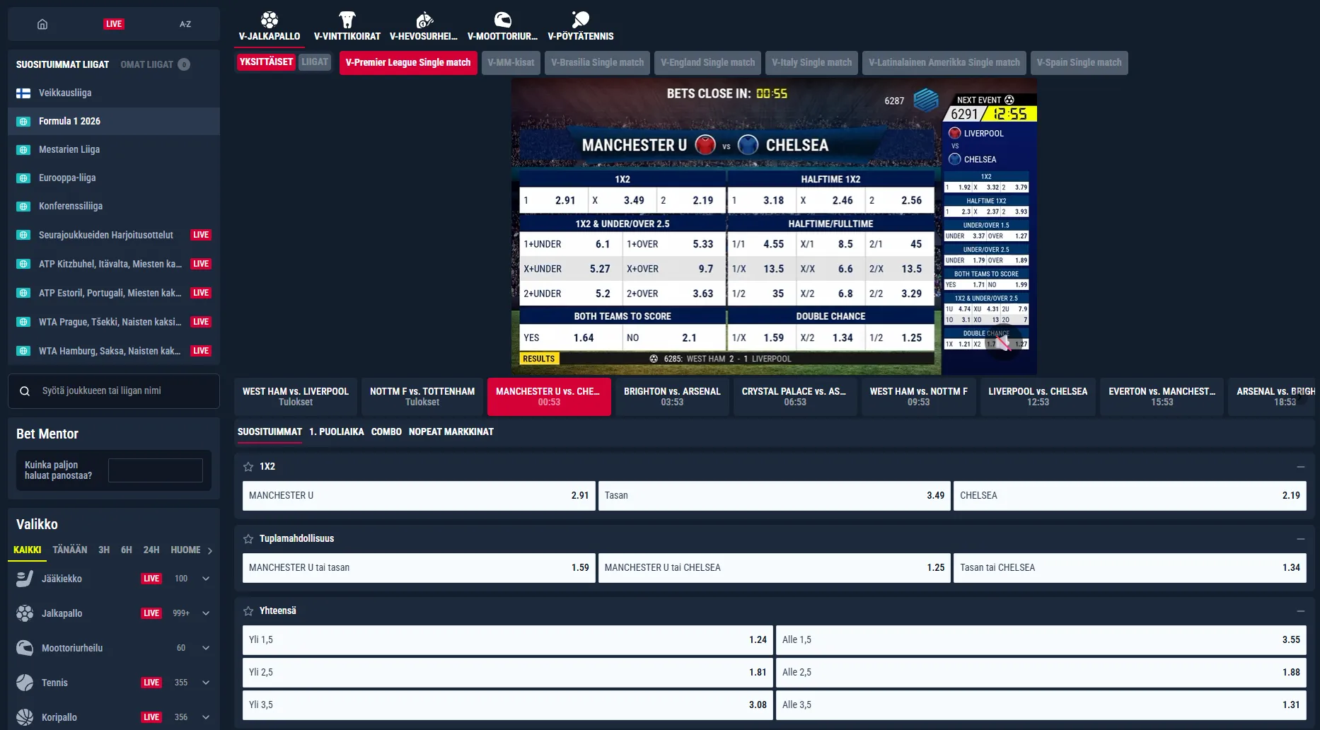 Rabona PlayTracker mit Esports und virtuellen Sportspielen