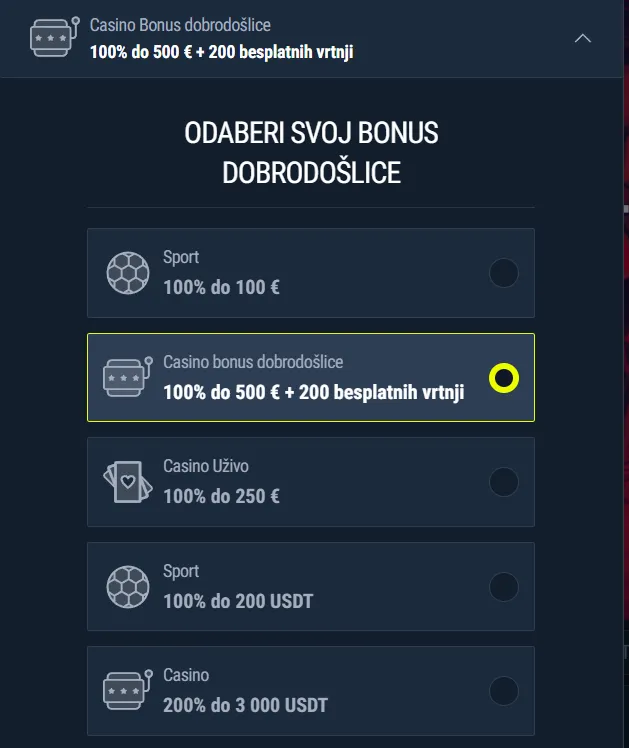 Rabona promo kod i aktivacija bonusa