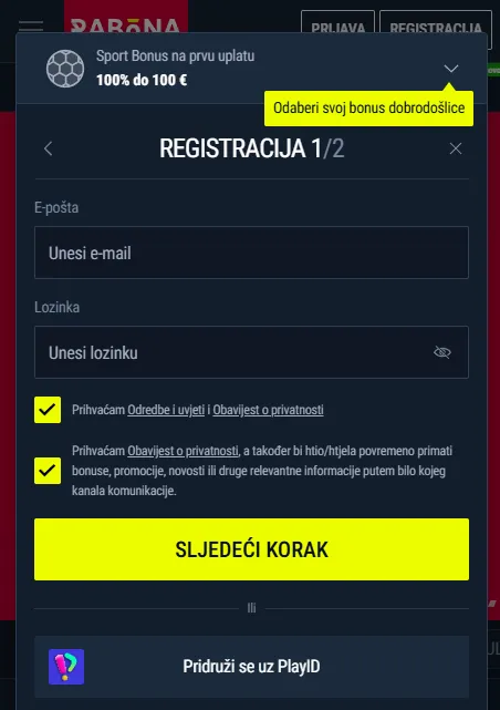 Prijava i korištenje Rabona računa na mobitelu