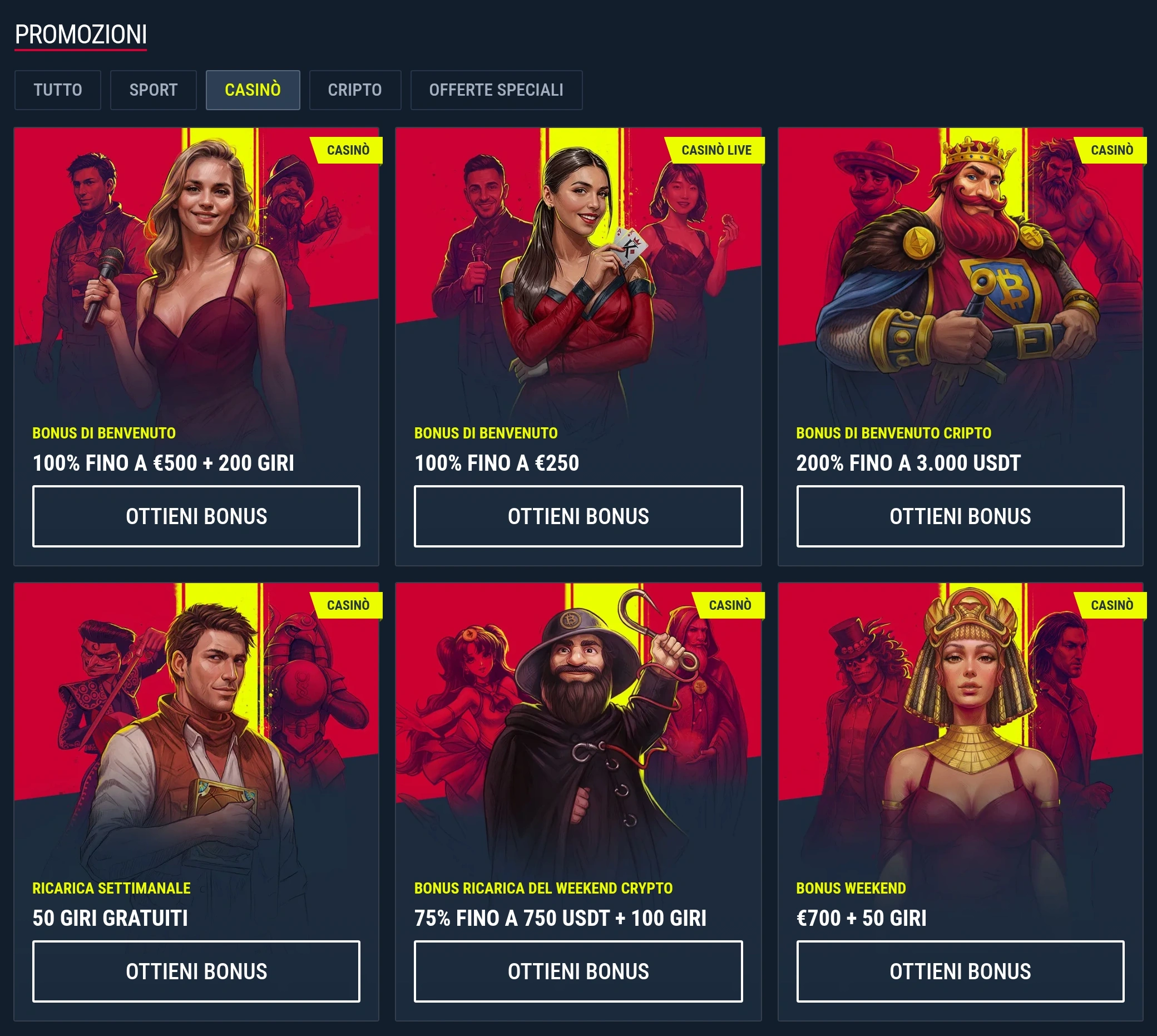 Banner bonus e cashback Rabona Casinò