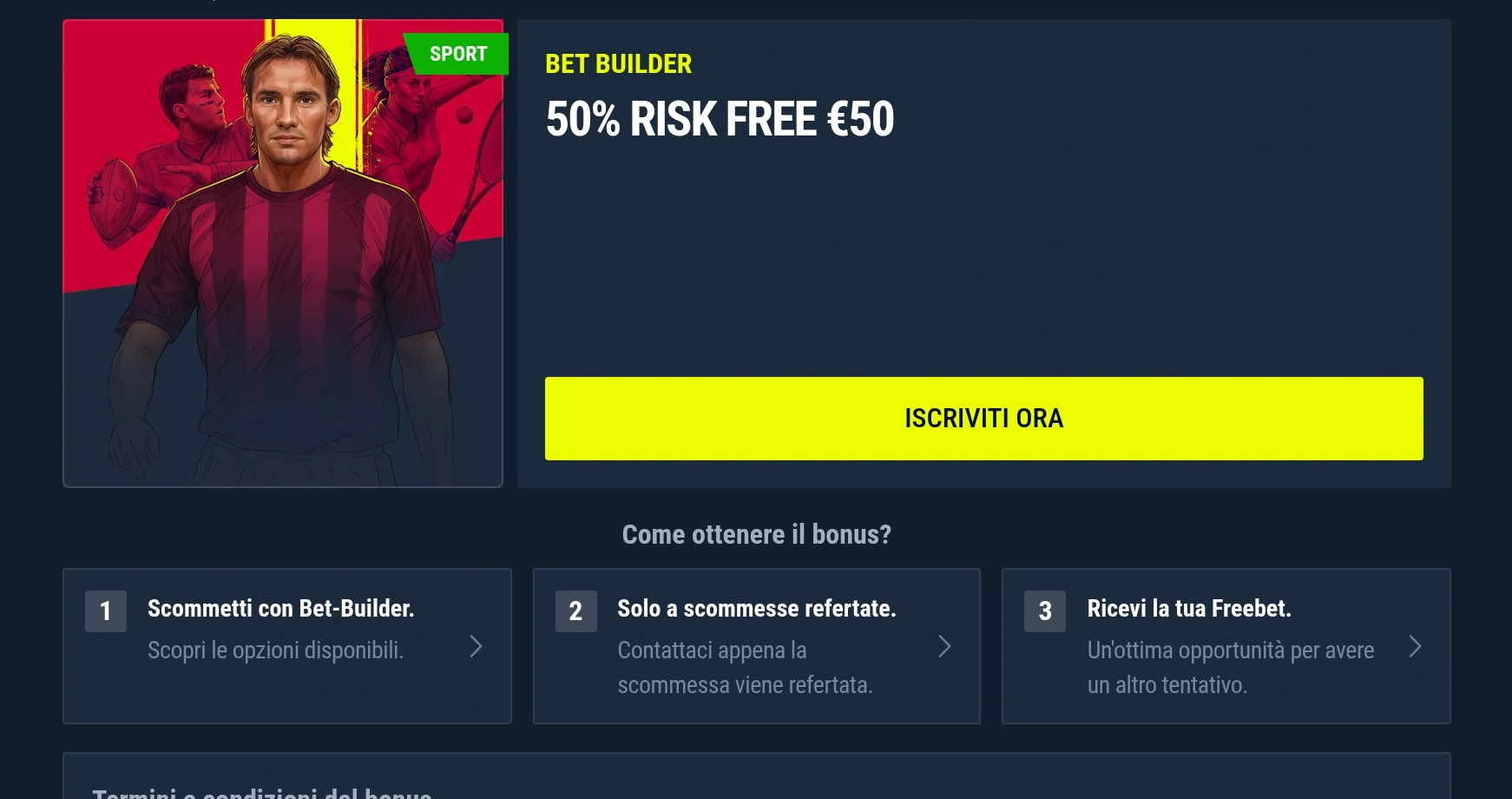 Interfaccia Accumulator Boost Rabona con multiple e percentuale extra