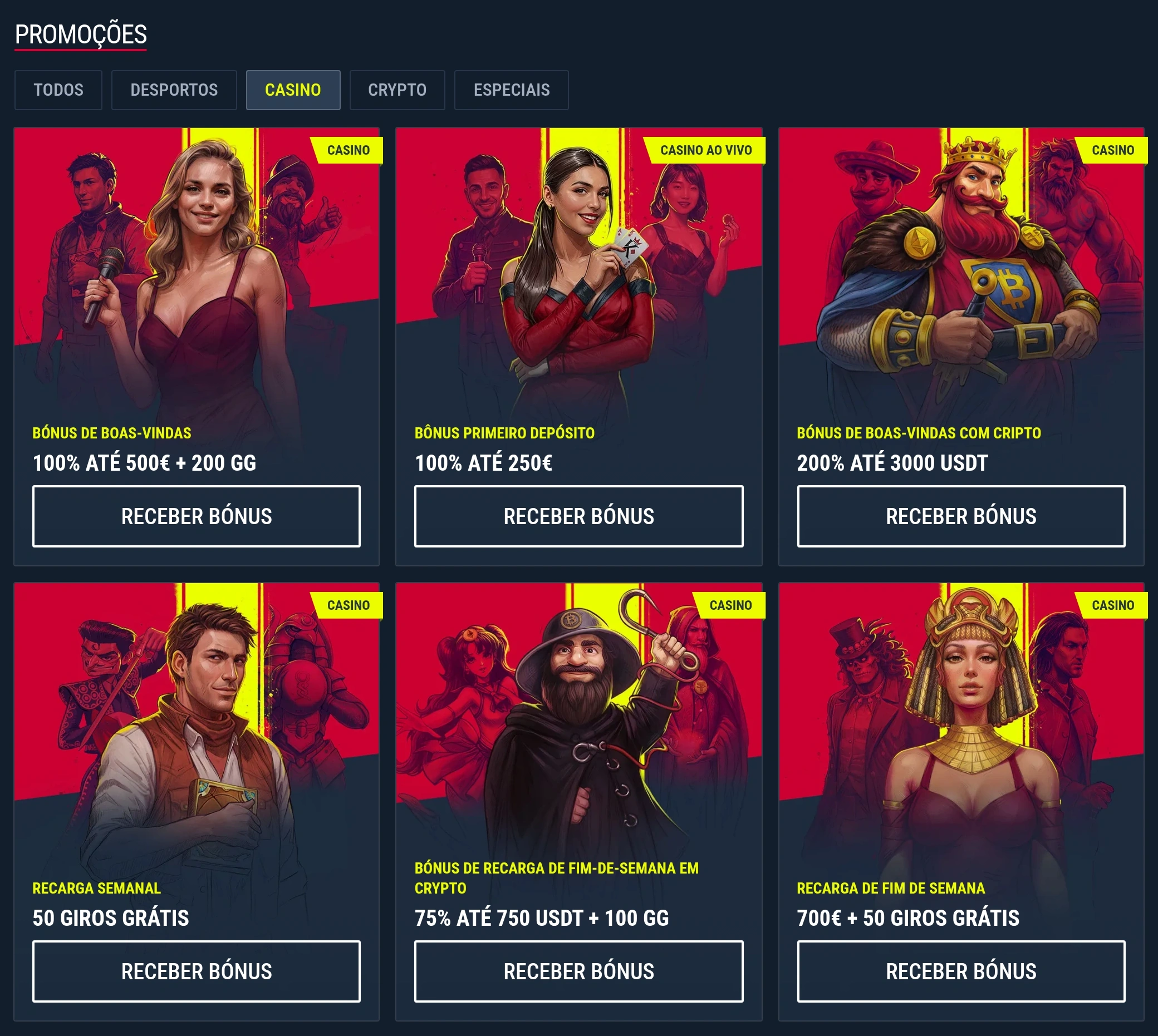 Banners de bónus e cashback Rabona Casino