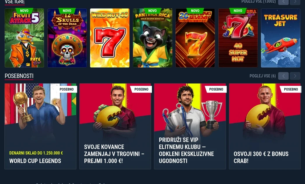 Rabona casino in področja stav